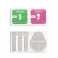 Zastitno staklo 5D BLUE STAR za iPhone 13 / iPhone 13 Pro / iPhone 14 / iPhone 16e (6.1)