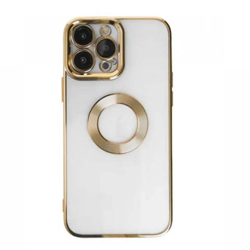 Futrola CIRCLE METALIK za iPhone 15 Pro (6.1) zlatna