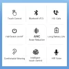 Bluetooth slusalice FORCELL F-AUDIO TWS MASTER PRO bele