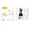  Bluetooth slusalice Hoco. Norman TWS EW60 Plus ANC bela