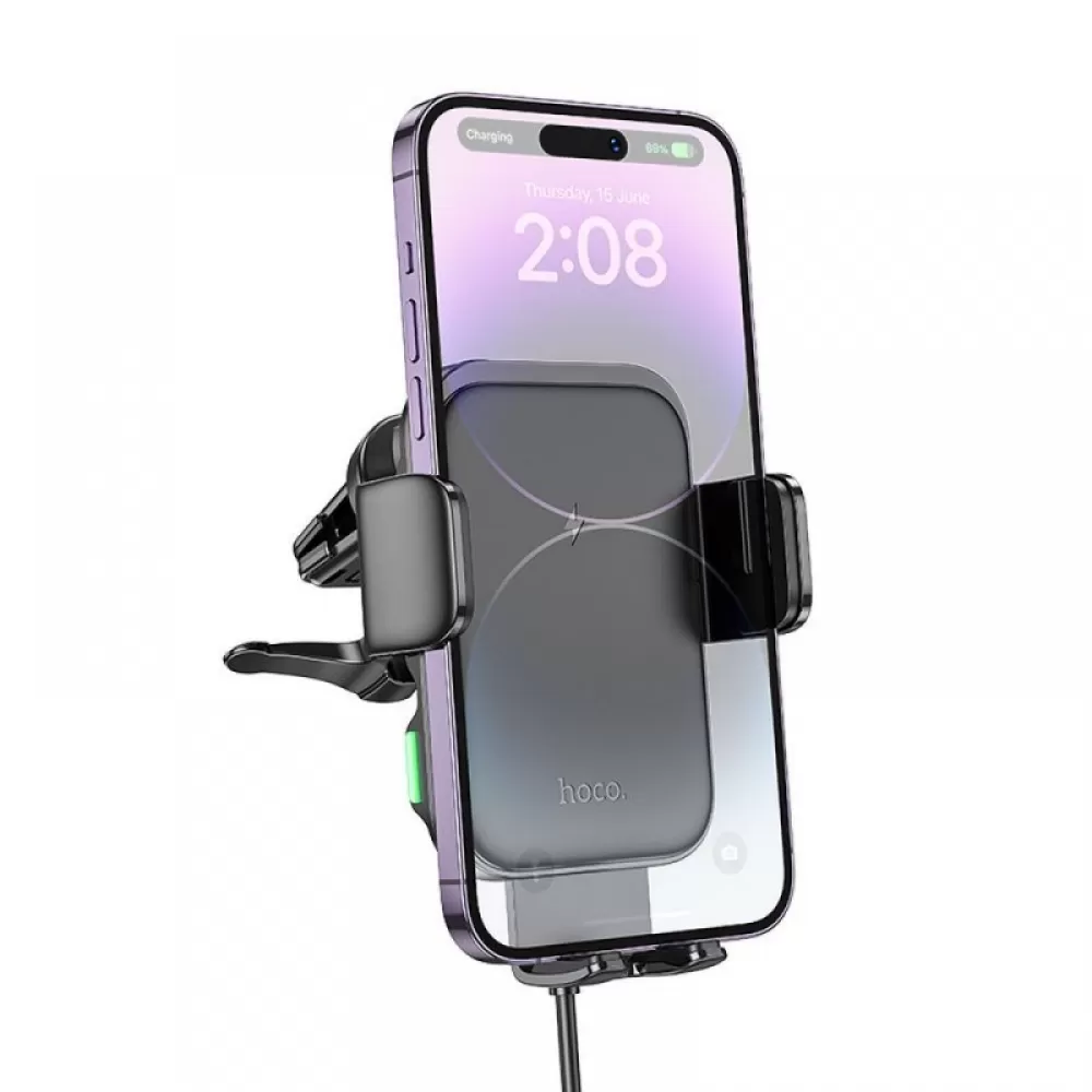 Auto drzac Hoco. HW10 magsafe (air vent) 15W crni
