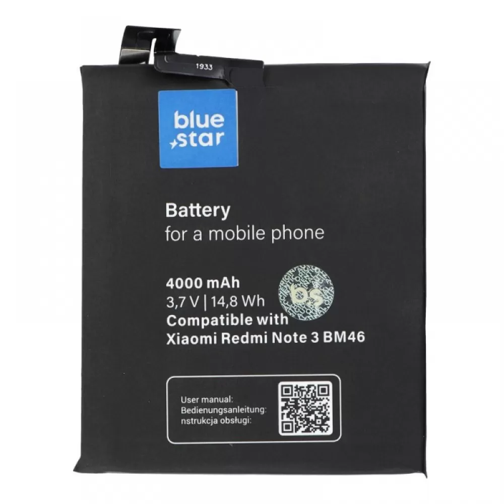 ﻿Baterija BLUE STAR za Xiaomi Redmi Note 3 (BM46) 4000 mAh