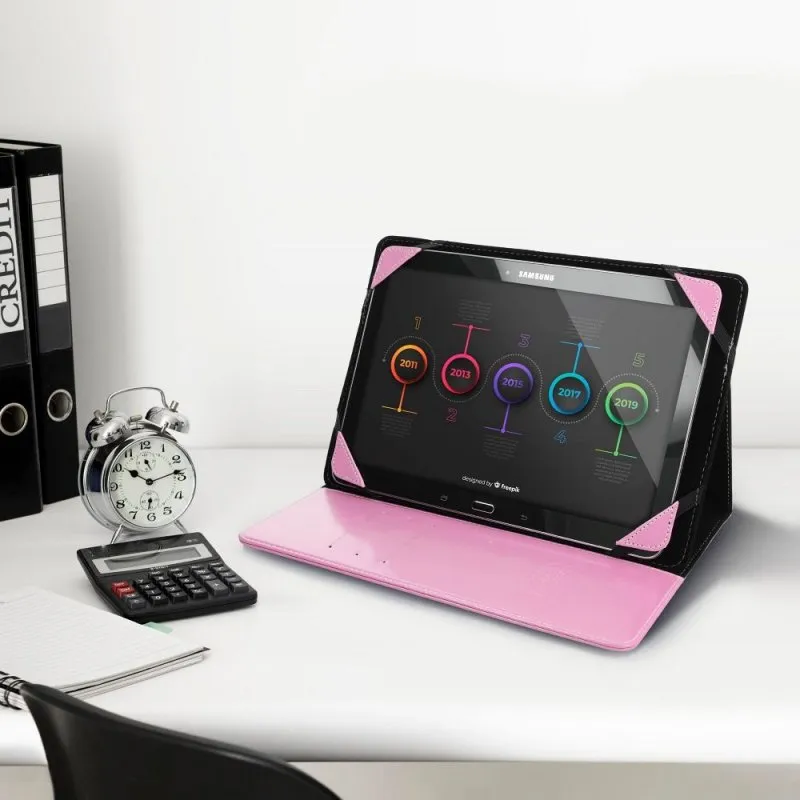 Univerzalna futrola BLUN za tablet 12,4" roze (UNT)