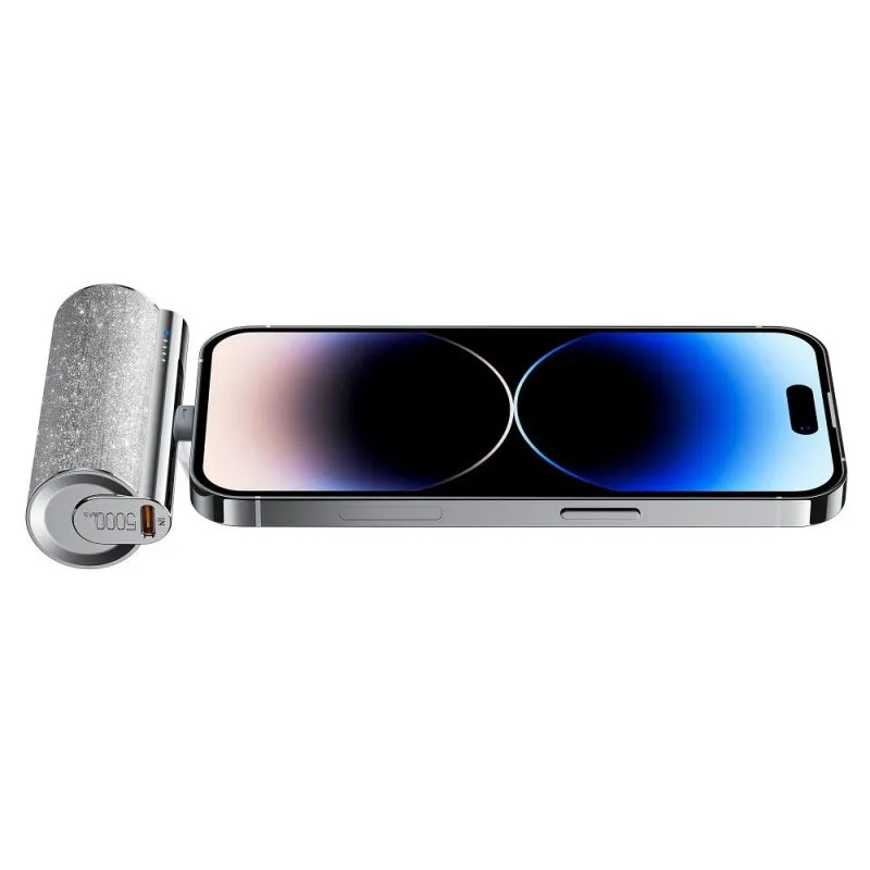 Power Bank VEGER 5 000 mAh Lightning PD QC3.0 2,4A 12W (W0573P) srebrna
