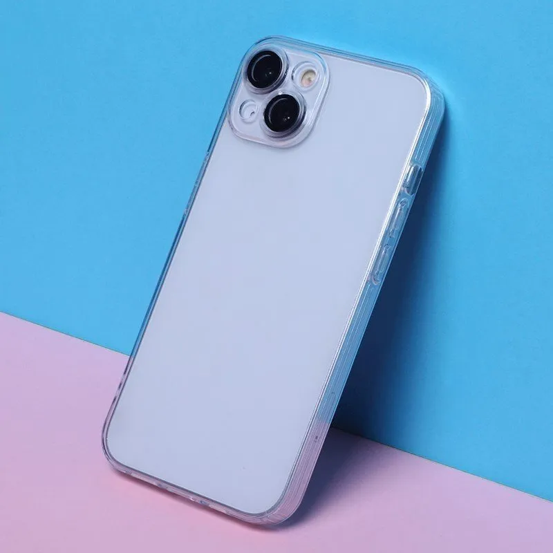 Futrola SLIM COLOR (sa zastitom za kameru) za iPhone 15 Pro Max (6.7) providna