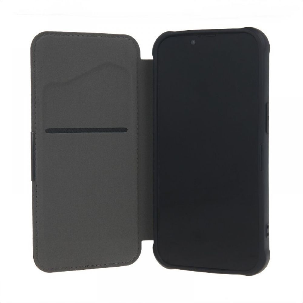 Futrola flip RAZOR BOOK (Smart Carbon case) za iPhone 15 (6.1) tamno plava