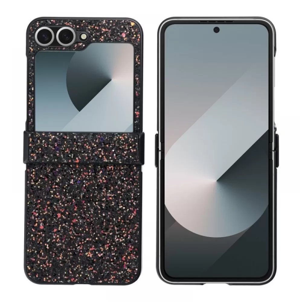 Futrola SHINING (GLAM) za Samsung Z Flip 6 crna