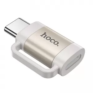 HOCO adapter OTG Type C (muski) na Lightning (zenski) 3A UA31E sivi
