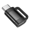 HOCO adapter OTG Type C (muski) na Lightning (zenski) 3A UA31E crni