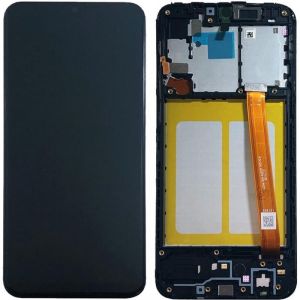 LCD + touchscreen + frame za Samsung A202 Galaxy A20e zuti flet GH82-20186A FULL ORIGINAL EU (service pack) 