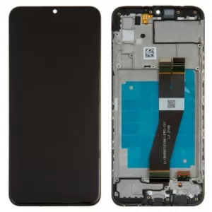 LCD + touchscreen + frame za Samsung A037 Galaxy A03s crni 163mm  (zuti flet) X-Cell original