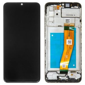 LCD + touchscreen + frame za Samsung Galaxy A025 (Zuti flet 163mm) ORIGINAL