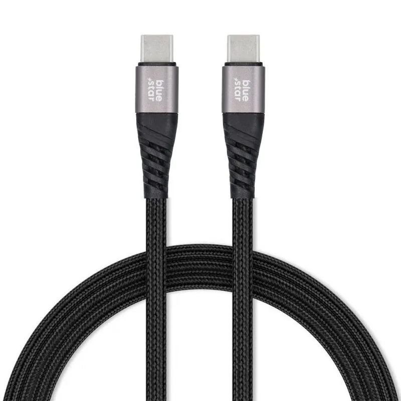 Kabal BLUE STAR Type c na Type c PD QC 4.0 3A 60W DC-003 1.2m crni