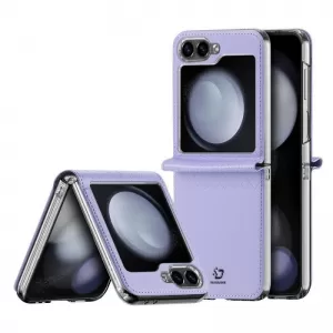 Futrola DUX DUCIS BRIL LEATHER za Samsung Galaxy Z Flip 6 5G ljubicasta