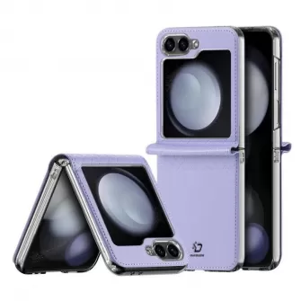 Futrola DUX DUCIS BRIL LEATHER za Samsung Galaxy Z Flip 6 5G ljubicasta