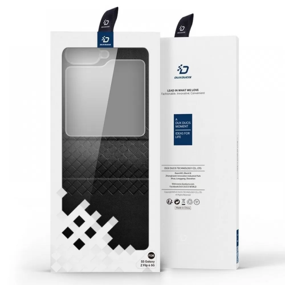 Futrola DUX DUCIS BRIL LEATHER za Samsung Galaxy Z Flip 6 5G ljubicasta