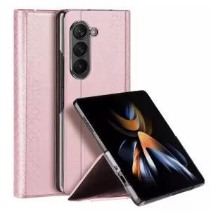 Futrola DUX DUCIS BRIL LEATHER za Samsung Galaxy Z Fold 6 5G roze