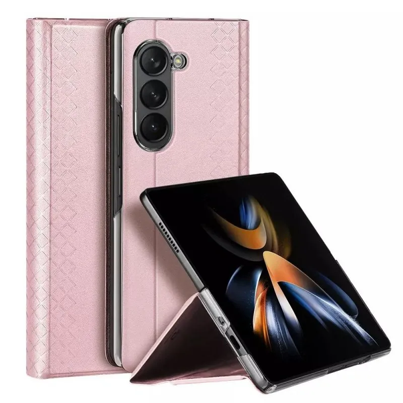 Futrola DUX DUCIS BRIL LEATHER za Samsung Galaxy Z Fold 6 5G roze