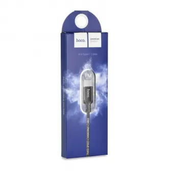 USB kabal HOCO 3A Type C X14 1m crni
