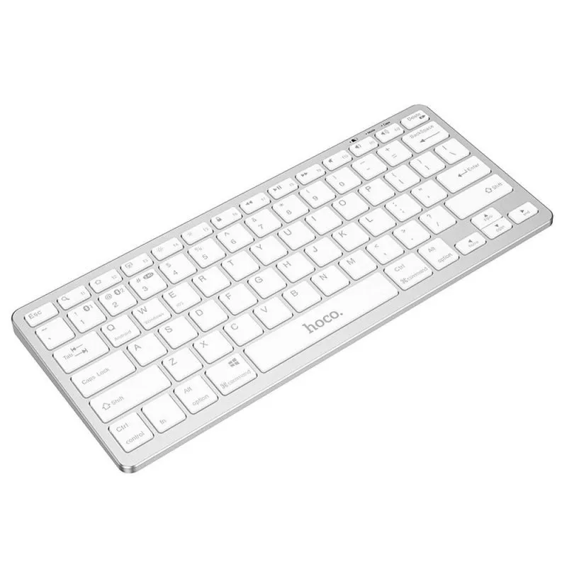 Bezicna tastatura HOCO QWERTY GM32 srebrna