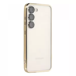 Futrola sa NIKLOVANIM OBODOM za Xiaomi Redmi 10 5G / Redmi Note 11E zlatna