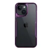 Futrola Transparent silikon sa Okvirom za Xiaomi Redmi Note 13 Pro 4G ljubicasta