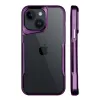 Futrola Transparent silikon sa Okvirom za Xiaomi Redmi Note 13 Pro 4G ljubicasta