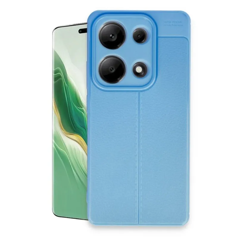 Silikonska futrola IMITACIJA KOZE NO4 za Samsung A555 Galaxy A55 plava
