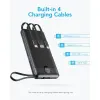 Power Bank VEGER 10 000 mAh sa ugradjenim kablovima Micro USB / Type C / Lightning C10 (W1116) crni