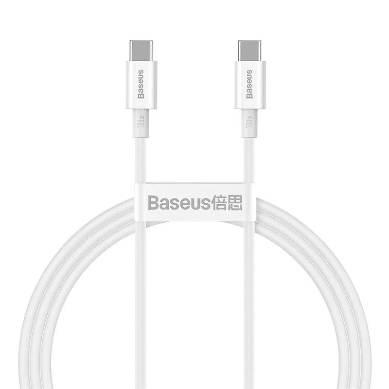 USB kabal Baseus Superior PD USB-C na USB-C 1m 100W beli