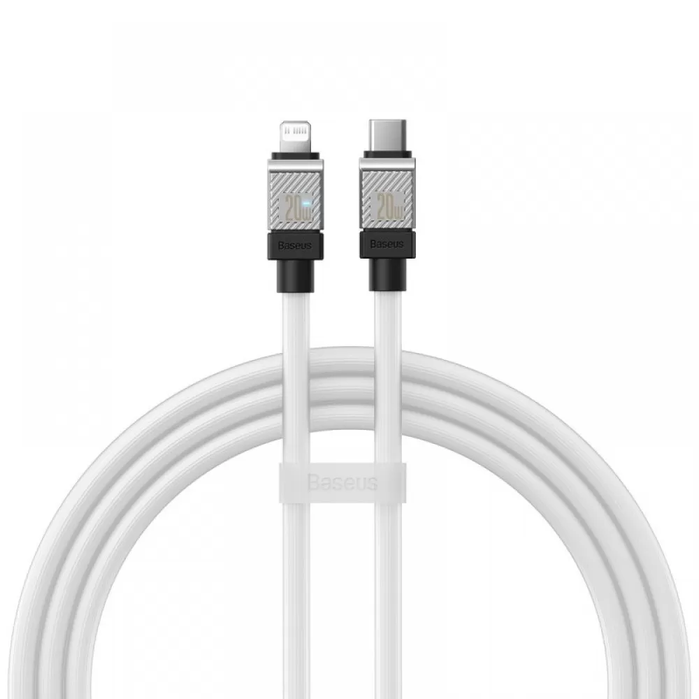 USB kabal Baseus CoolPlay USB-C na Lightning 1m 20W beli