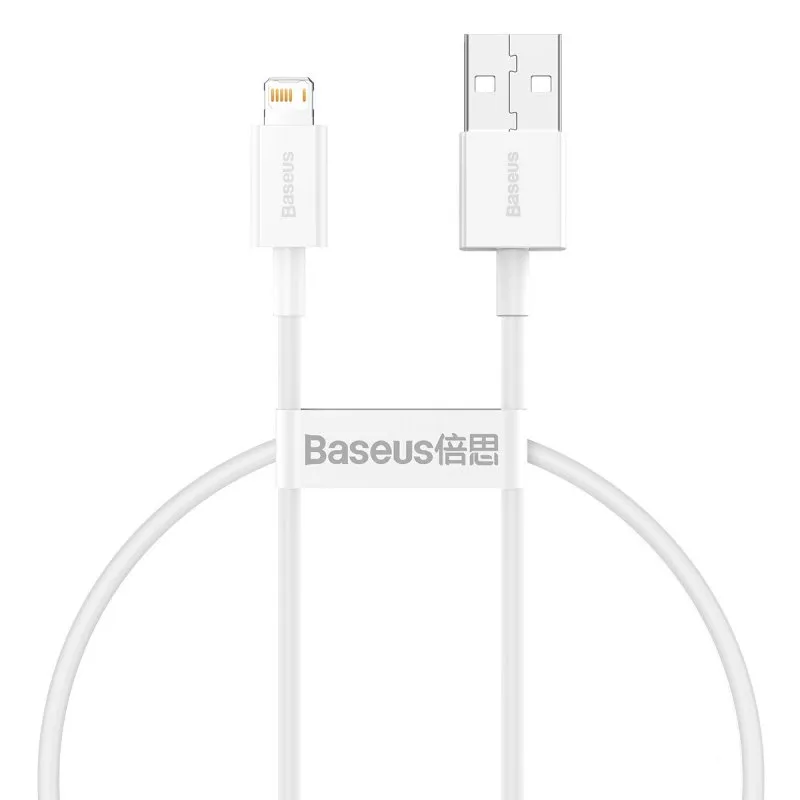USB kabal Baseus Superior USB na Lightning 0,25m 2,4A beli