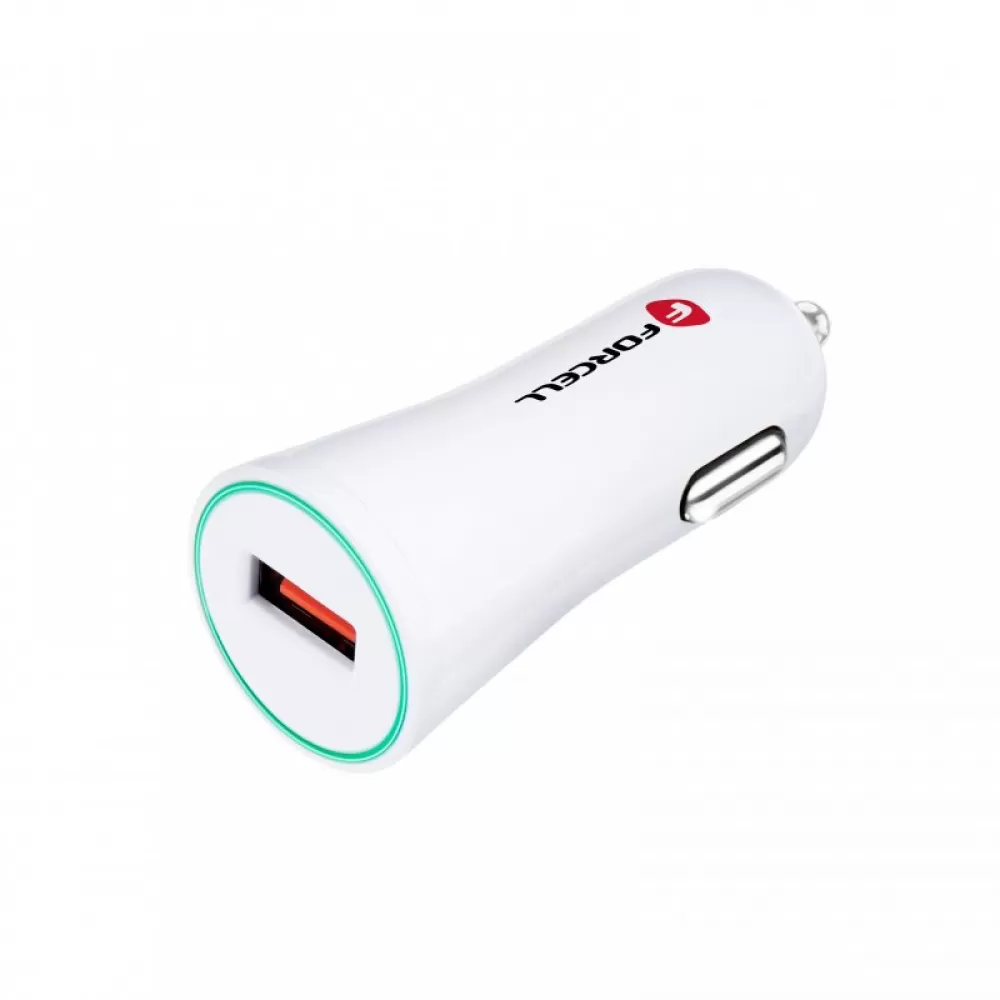 Auto punjac FORCELL F-ENERGY TFK-CC-095 USB A QC3.0 2,4A beli
