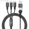 Kabal (kabl) BLUE STAR 4in1 Type C / USB A to Micro USB / Lightning / Type C 2,4A 12W C172 1.2m crni