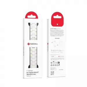 Forcell narukvica za sat F-DESIGN FA04 za Apple Watch 38/40/41mm bela