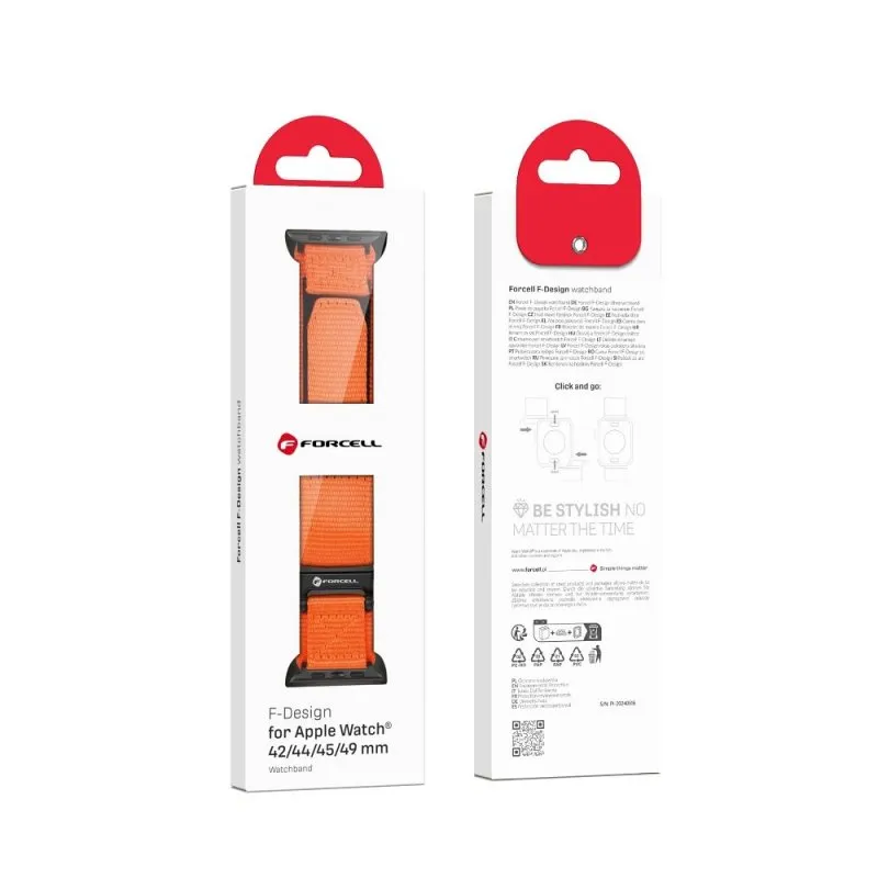 Forcell narukvica za sat F-DESIGN FA05 za Apple Watch 42/44/45/49mm narandzasta