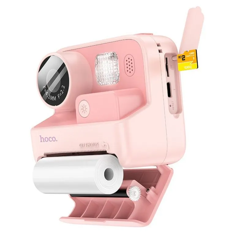 Digitalna decija kamera sa printerom HOCO. DV200 roze