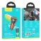 Auto punjac Hoco. NZ12B USB A + Type C sa digitalnim ekranom + kabl Type C na Lightning PD QC3.0 3A 48W narandzasta