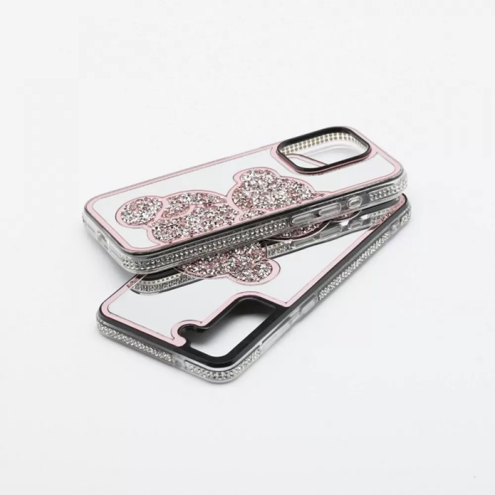 Futrola TEDDY BEAR za Samsung S25 Plus roze