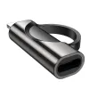 HOCO adapter Lightning (muski) na Type C (zenski) sa digitalnim displejem 2.4A 27W UA32B crni