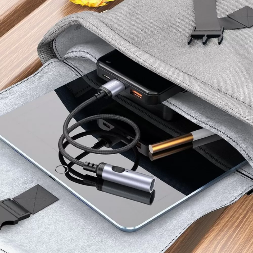 HOCO upaljac za automobil za USB A UA30 0.3 m crni