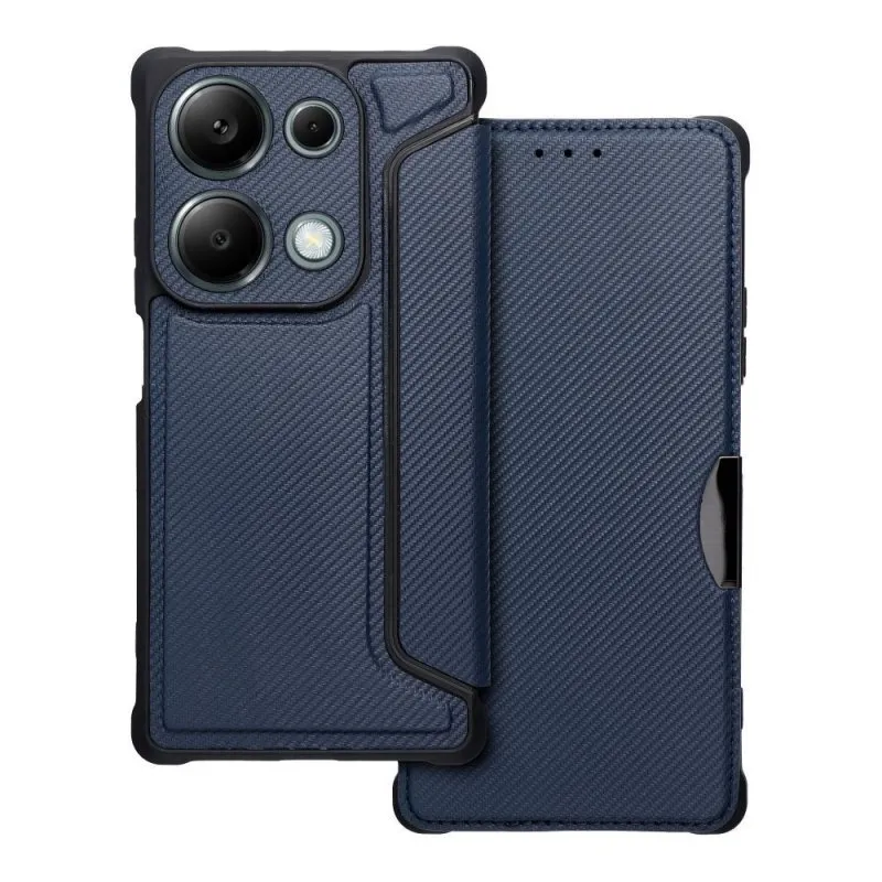 Futrola flip RAZOR BOOK (Smart Carbon case) za Samsung Galaxy A16 4G / A16 5G plava