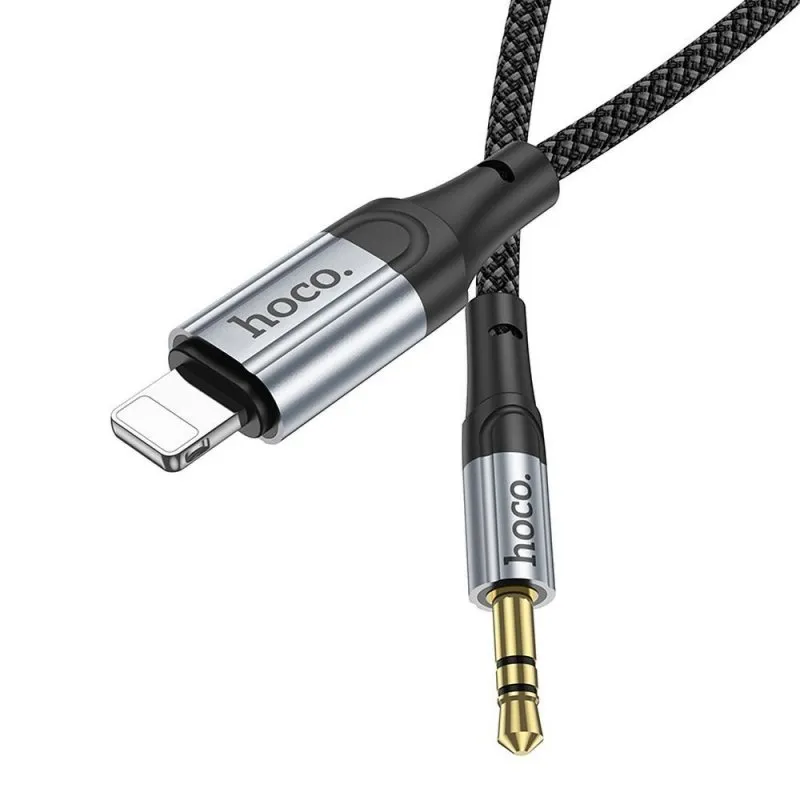 HOCO AUX kabl Lightning (muski) na Jack 3.5 mm (muski) UPA26 1 m crni