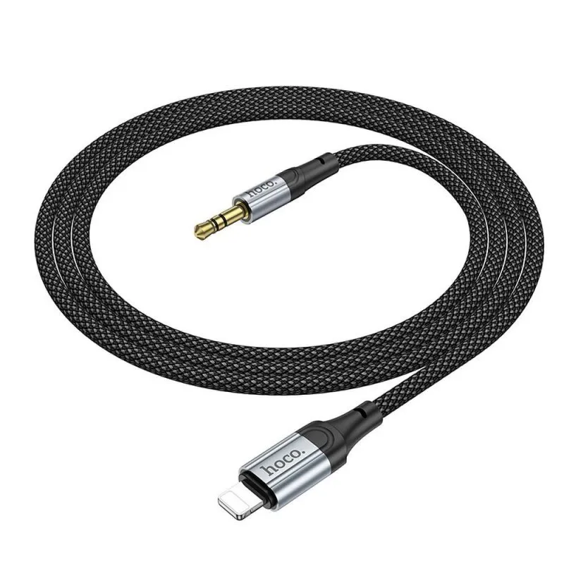 HOCO AUX kabl Lightning (muski) na Jack 3.5 mm (muski) UPA26 1 m crni