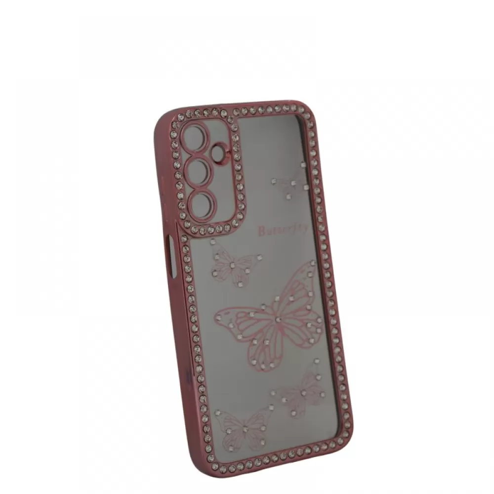 Futrola Butterfly Diamond za Samsung A055 Galaxy A05 roze