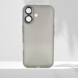 Futrola MATTE silikon sa zastitom za kameru za iPhone 16 (6.1) siva