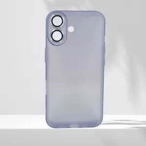 Futrola MATTE silikon sa zastitom za kameru za iPhone 16 Pro Max (6.9) lila