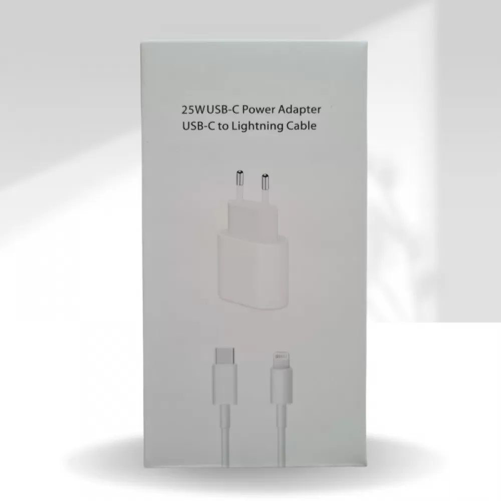 Kucni punjac za iPhone 14/13/12/11 PD Fast charger 20W 5A HQ REZ RE-40 sa kablom Type C na Lightning beli