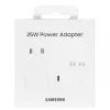 Kucni punjac Samsung 25W, 3A, 1 x USB-C, sa USB-C kablom EP-T2510XWEGEU beli