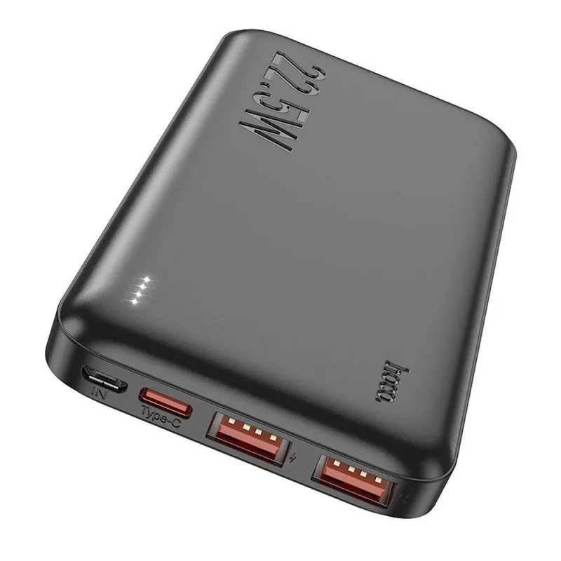HOCO powerbank 10000 mAh PD QC 3A 22,5W J101 crni